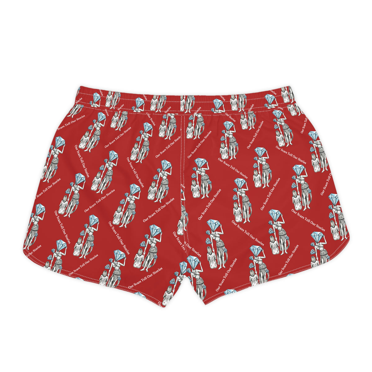 Diamond in the Rough-Red Women's Casual Shorts