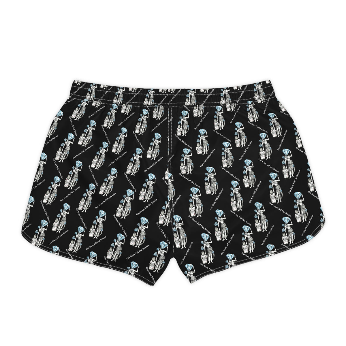 Diamond in the Rough-Black Women's Casual Shorts