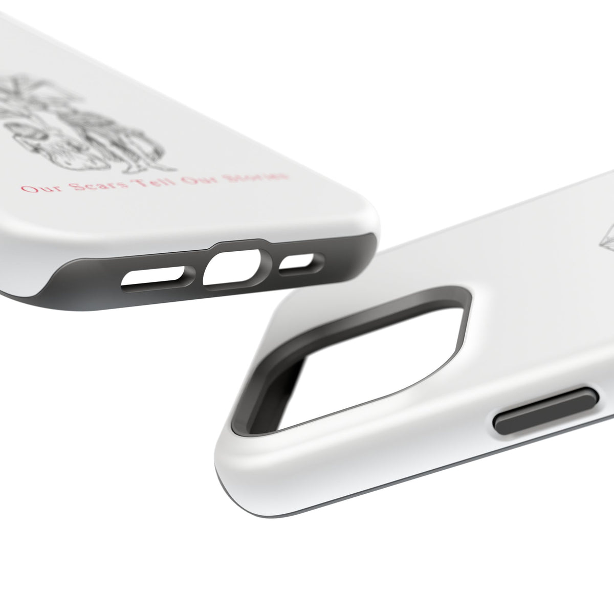 Diamond in the Rough (B&W) Impact-Resistant Cases