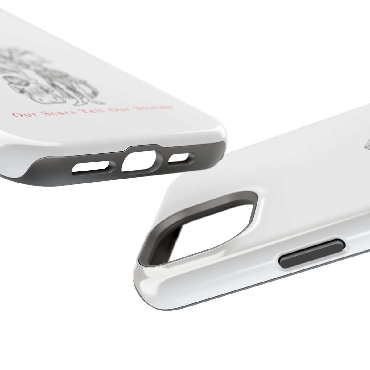 Diamond in the Rough (B&W) Impact-Resistant Cases