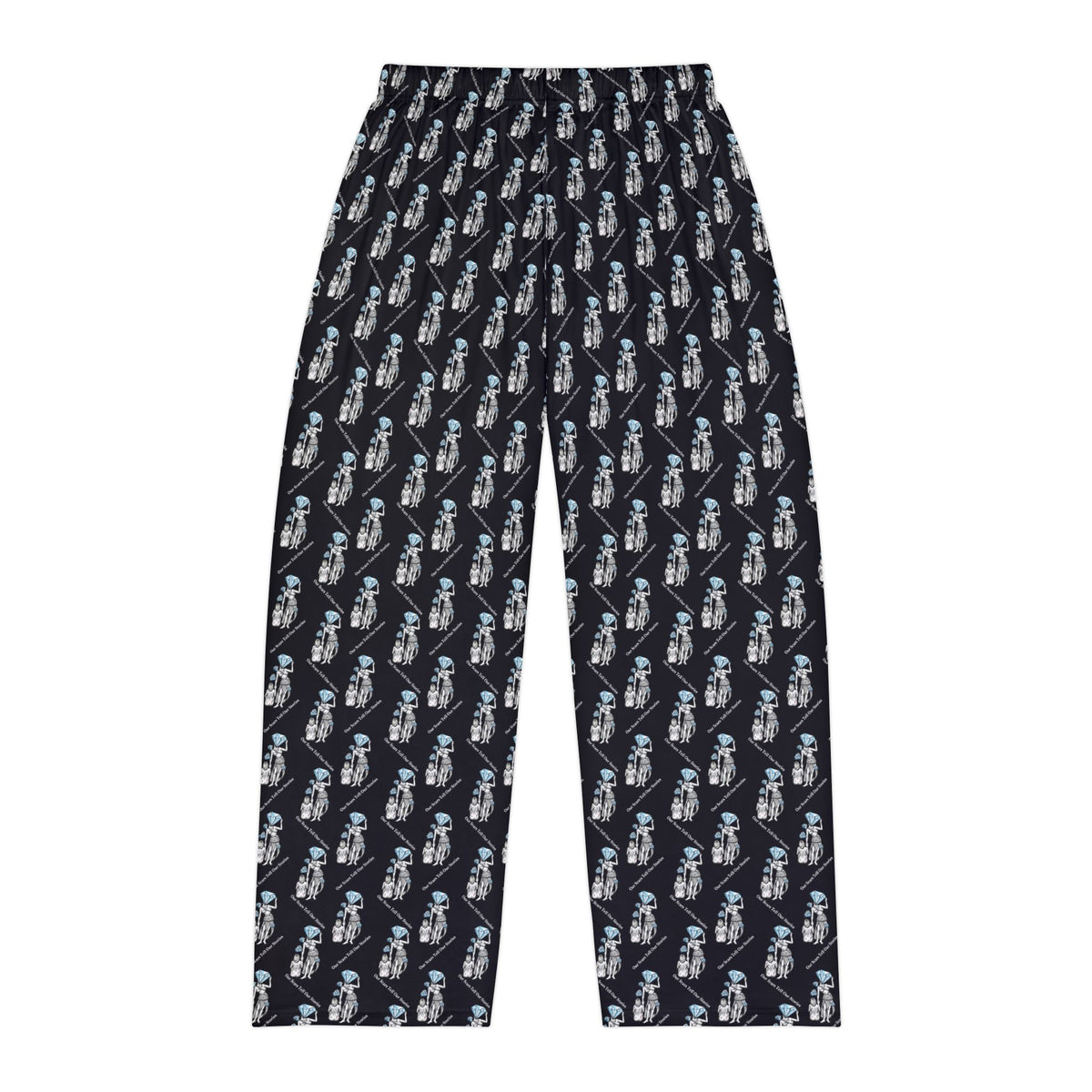 Diamond in the Rough-Black Men's Pajama Pants