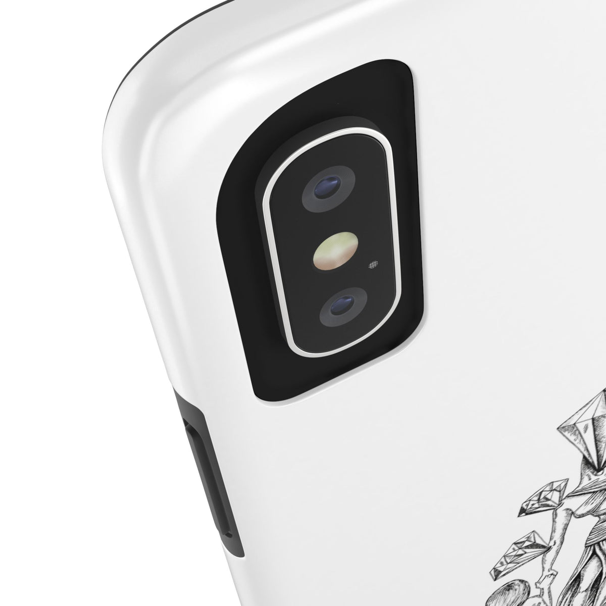 Diamond in the Rough( B&W) Sketch Tough Phone Cases