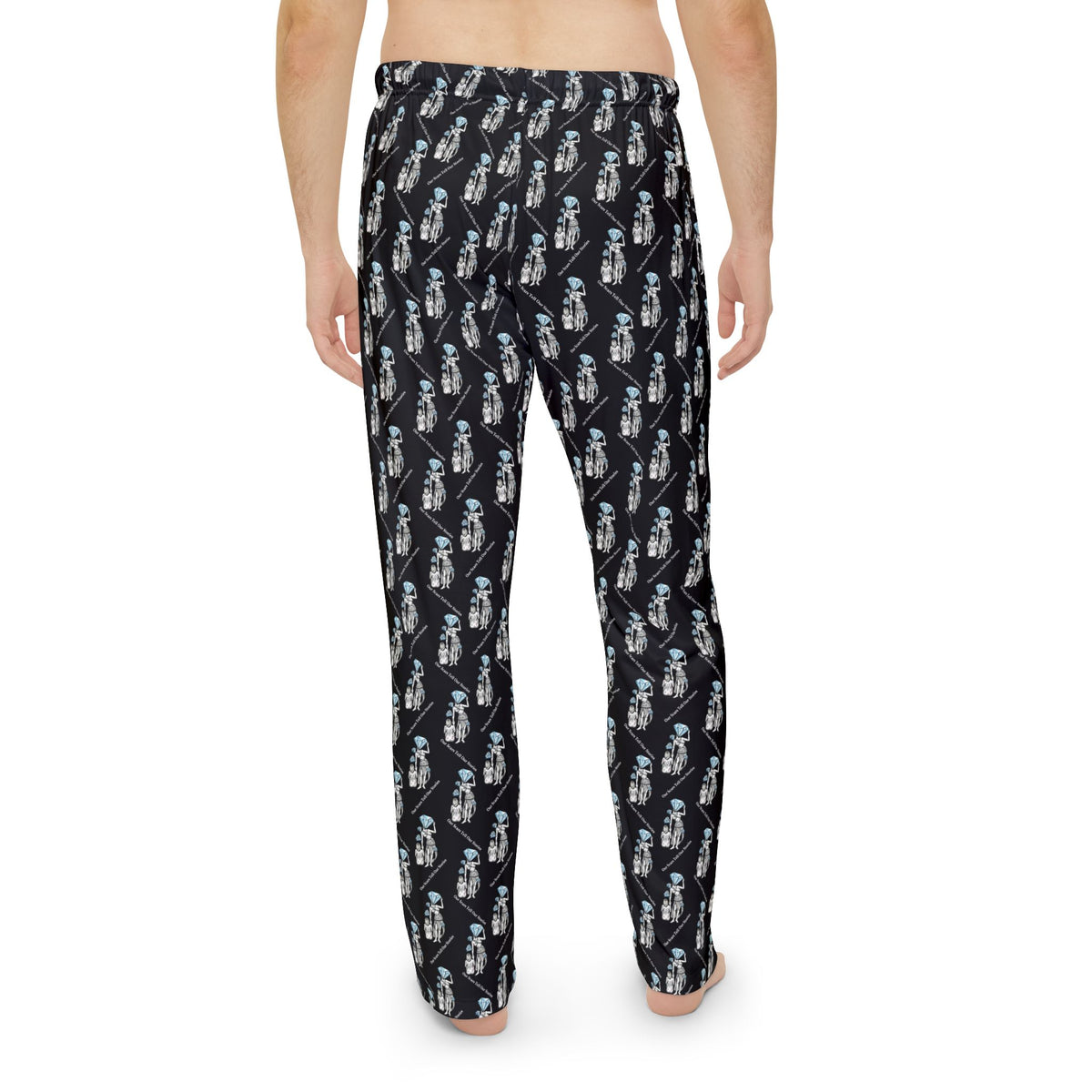 Diamond in the Rough-Black Men's Pajama Pants
