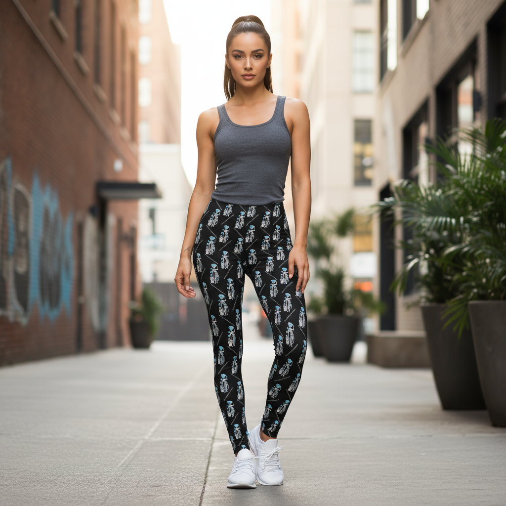 Diamond in the Rough-Black Women's Legging
