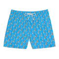 Diamond in the Rough- Blue Men's Mid-Length Swim Shorts