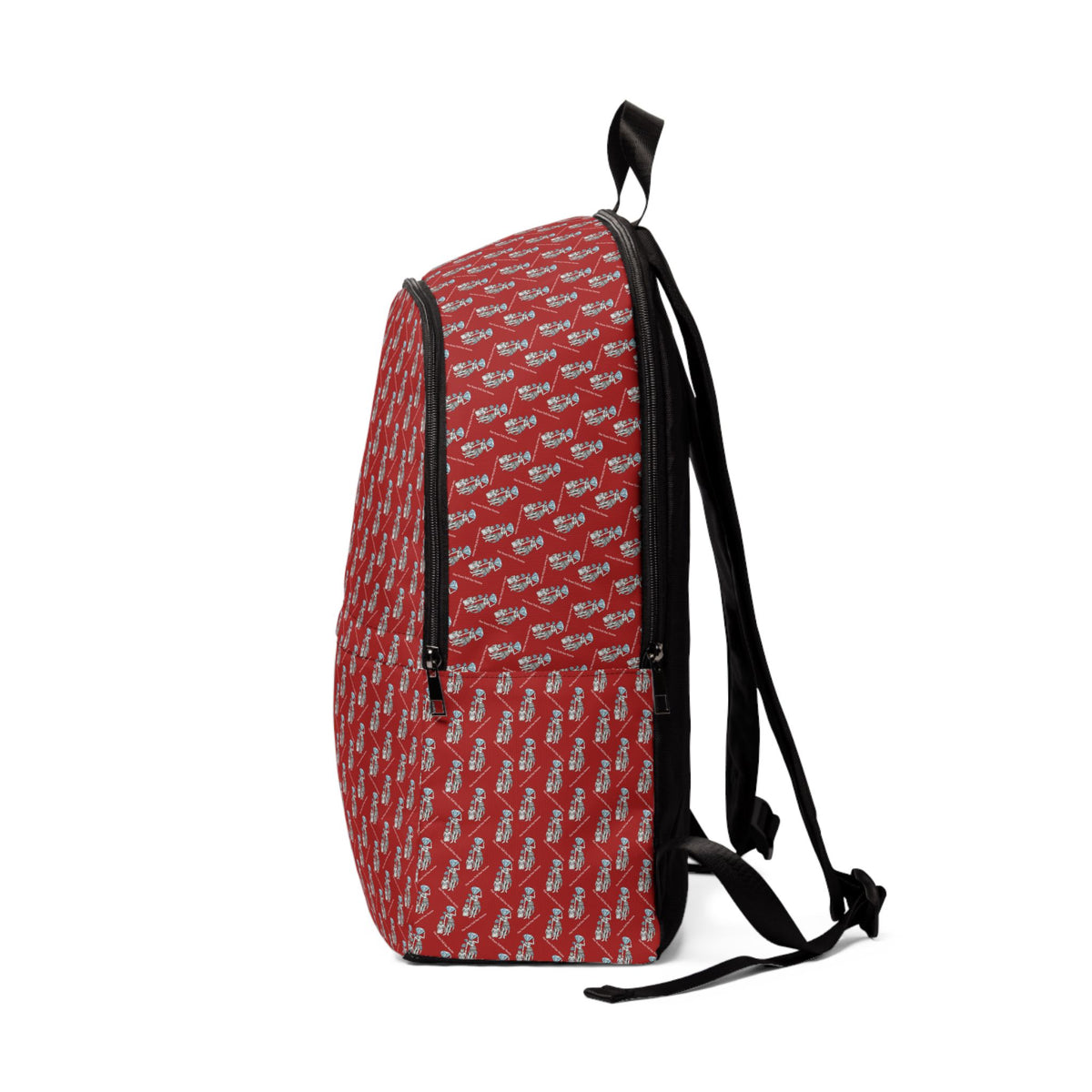 Diamond in the Rough-Red Sketch Fabric Backpack