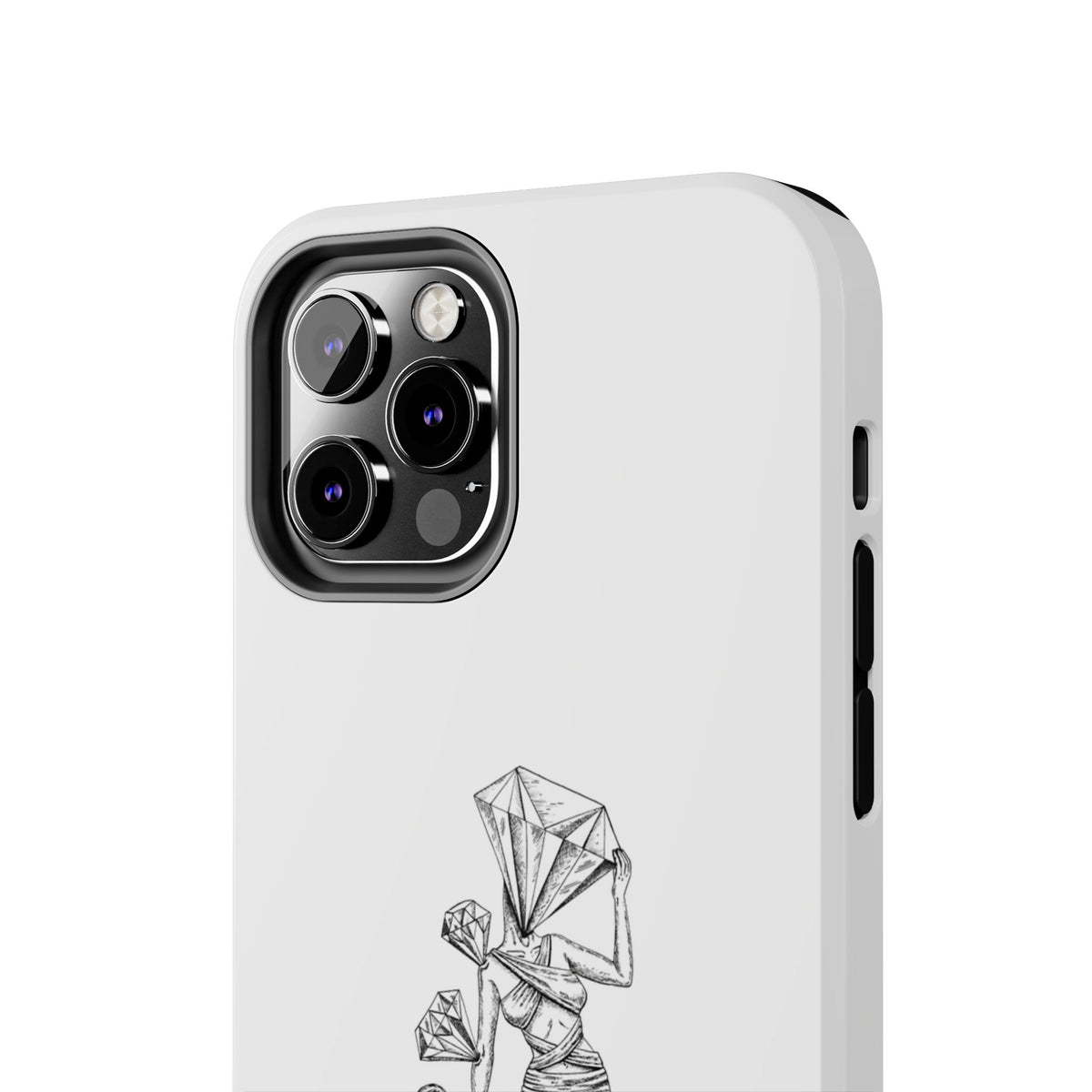 Diamond in the Rough( B&W) Sketch Tough Phone Cases