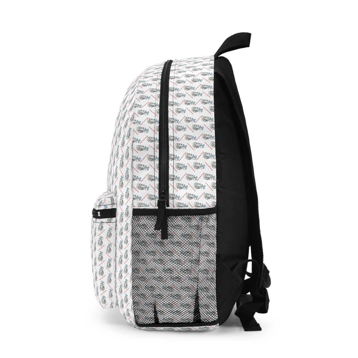 Diamond in the Rough-White Sketch Backpack