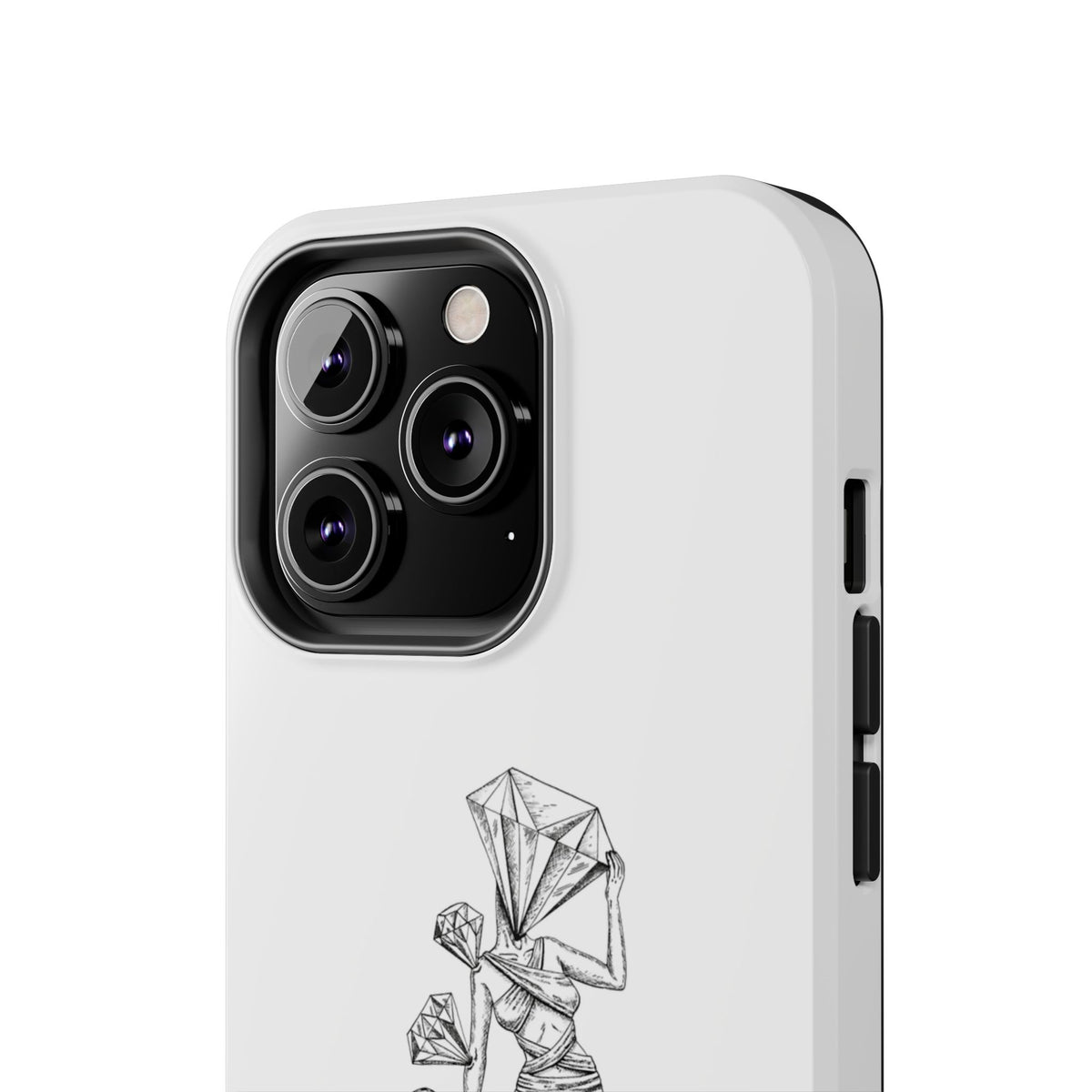 Diamond in the Rough( B&W) Sketch Tough Phone Cases