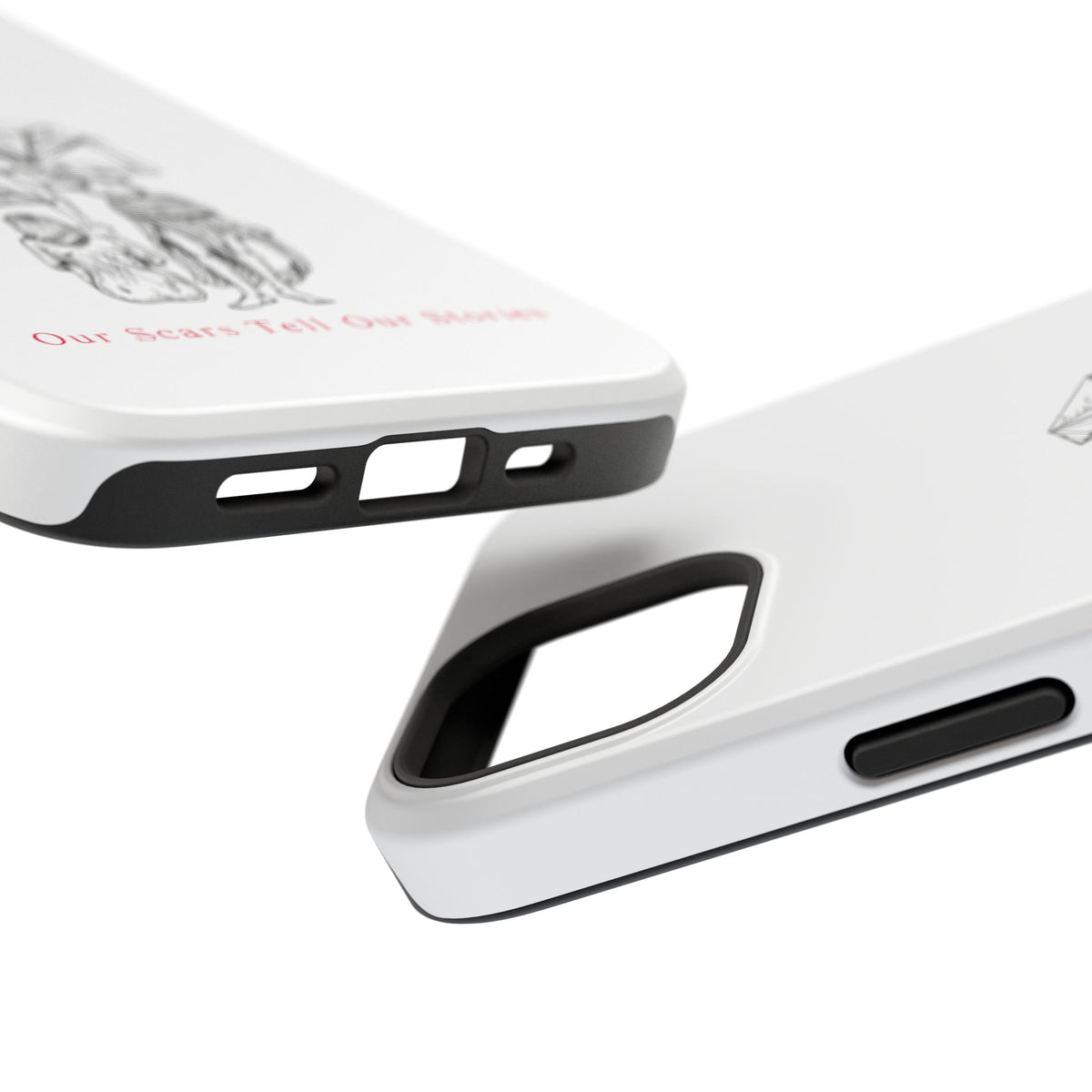 Diamond in the Rough (B&W) Impact-Resistant Cases
