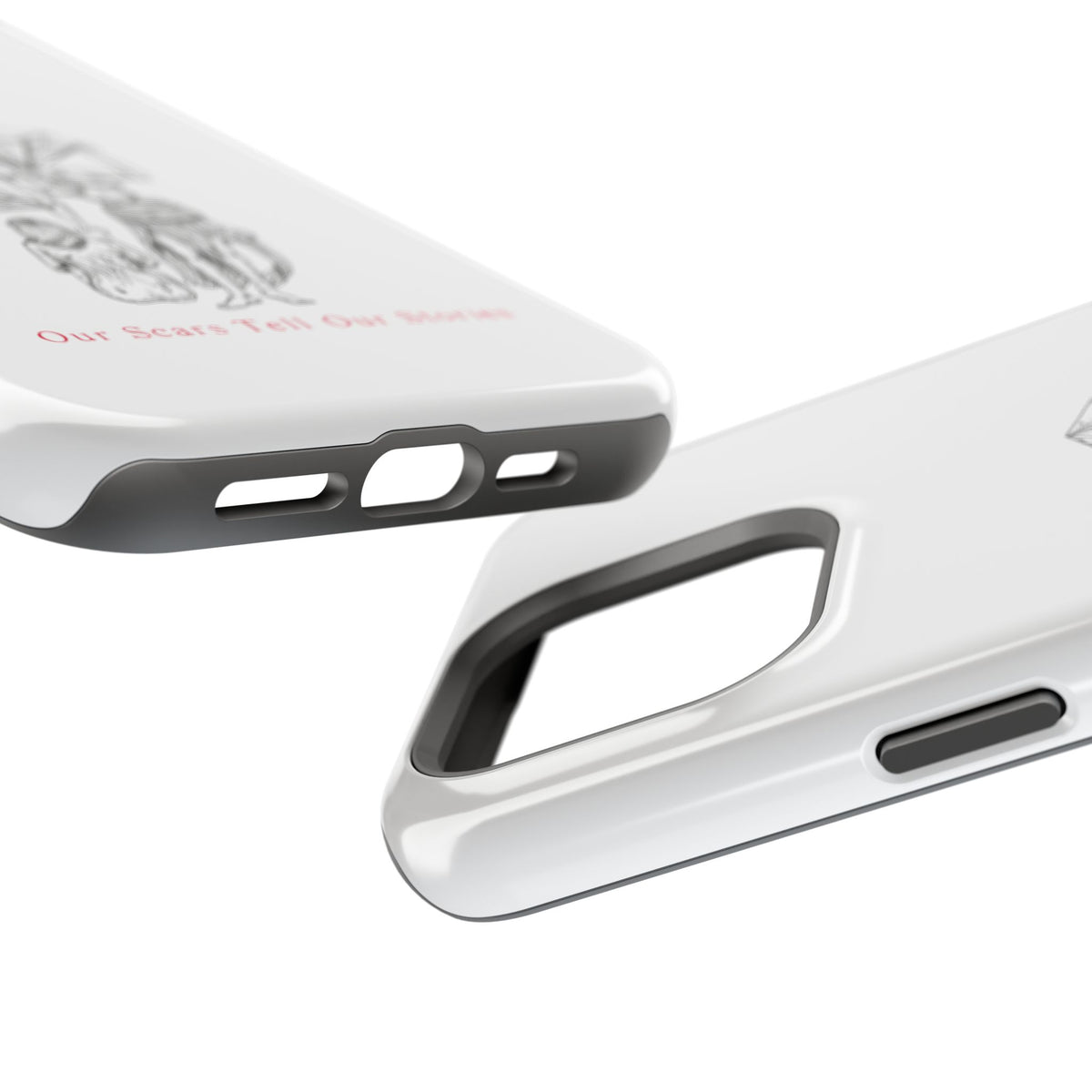 Diamond in the Rough (B&W) Impact-Resistant Cases