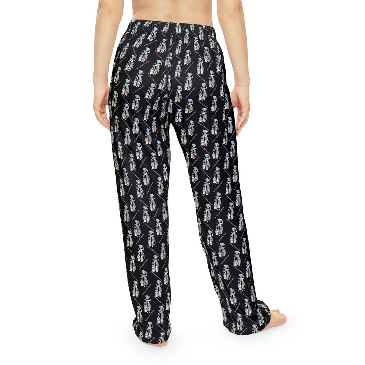 Diamond in the Rough-Black Women's Pajama Pants