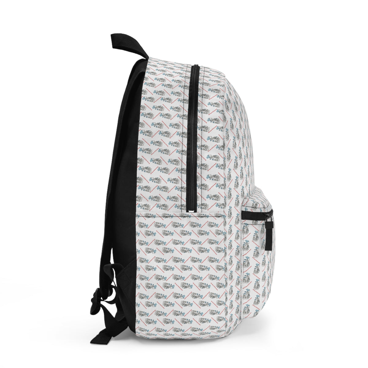 Diamond in the Rough-White Sketch Backpack