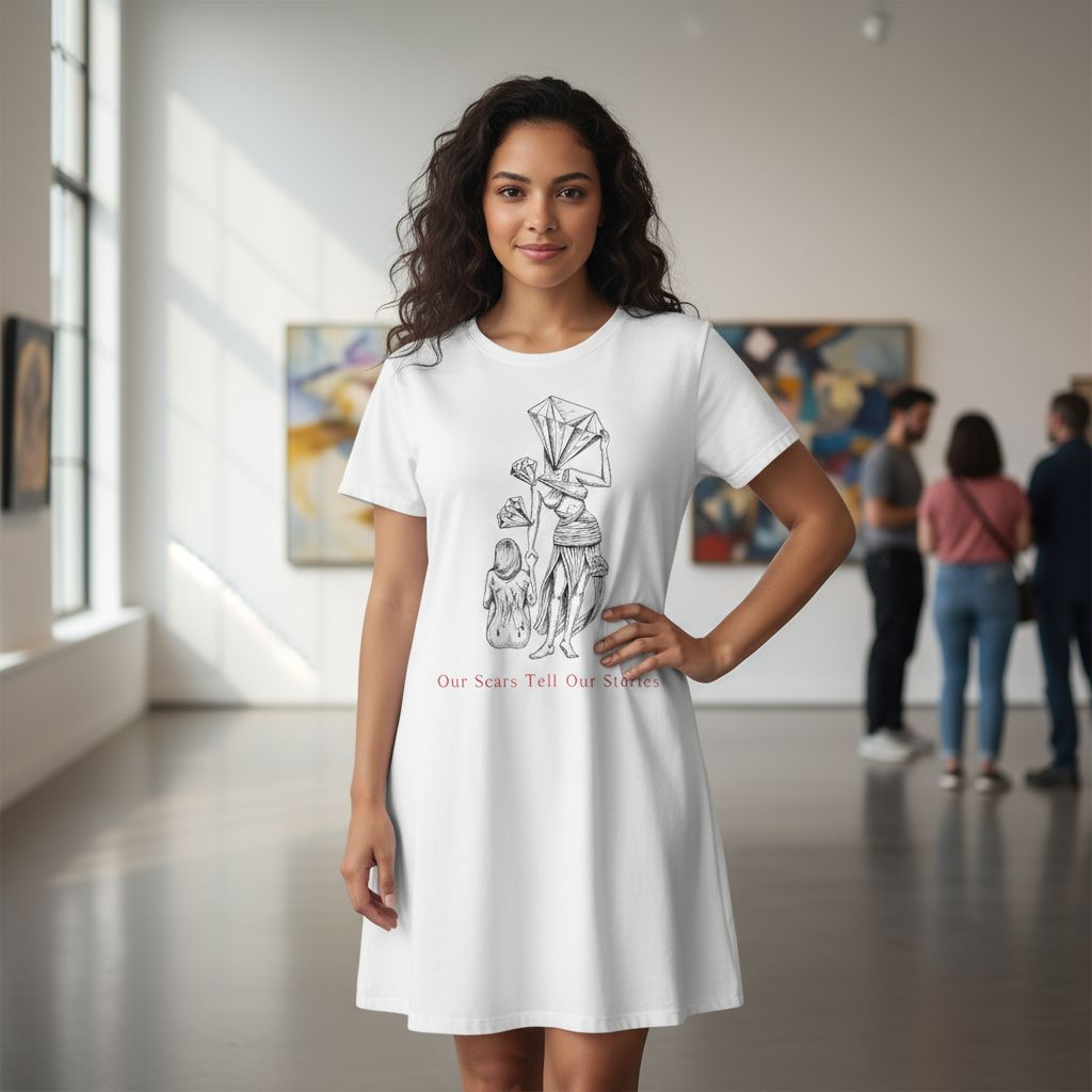 Diamond in the Rough B&B Sketch T-Shirt Dress