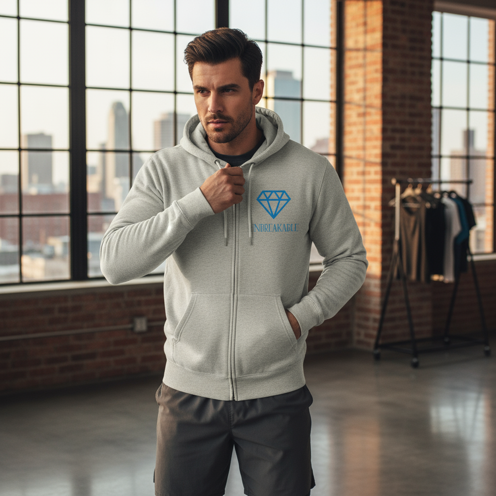 Unbreakable Unisex Zip Hoodie