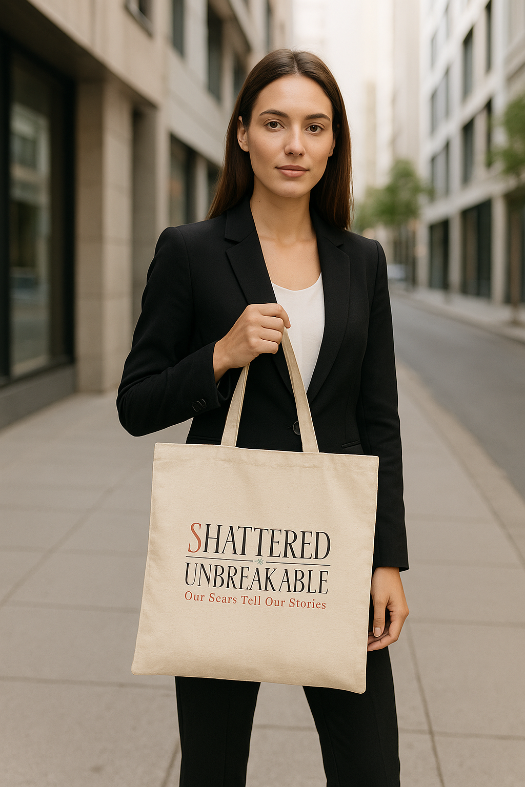 Shattered Unbreakable Cotton Canvas Tote Bag