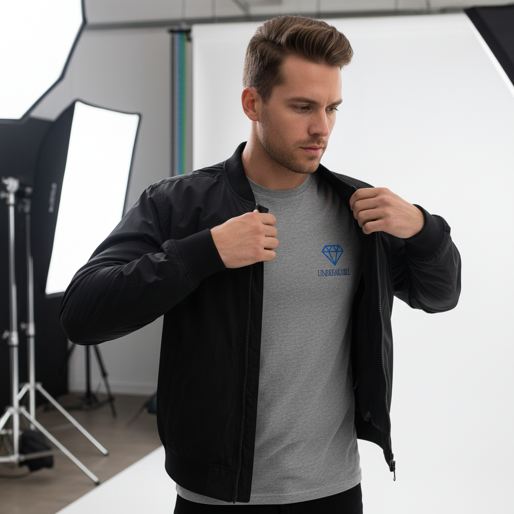 Unbreakable Recycled Bomber Jacket (Embroidery)