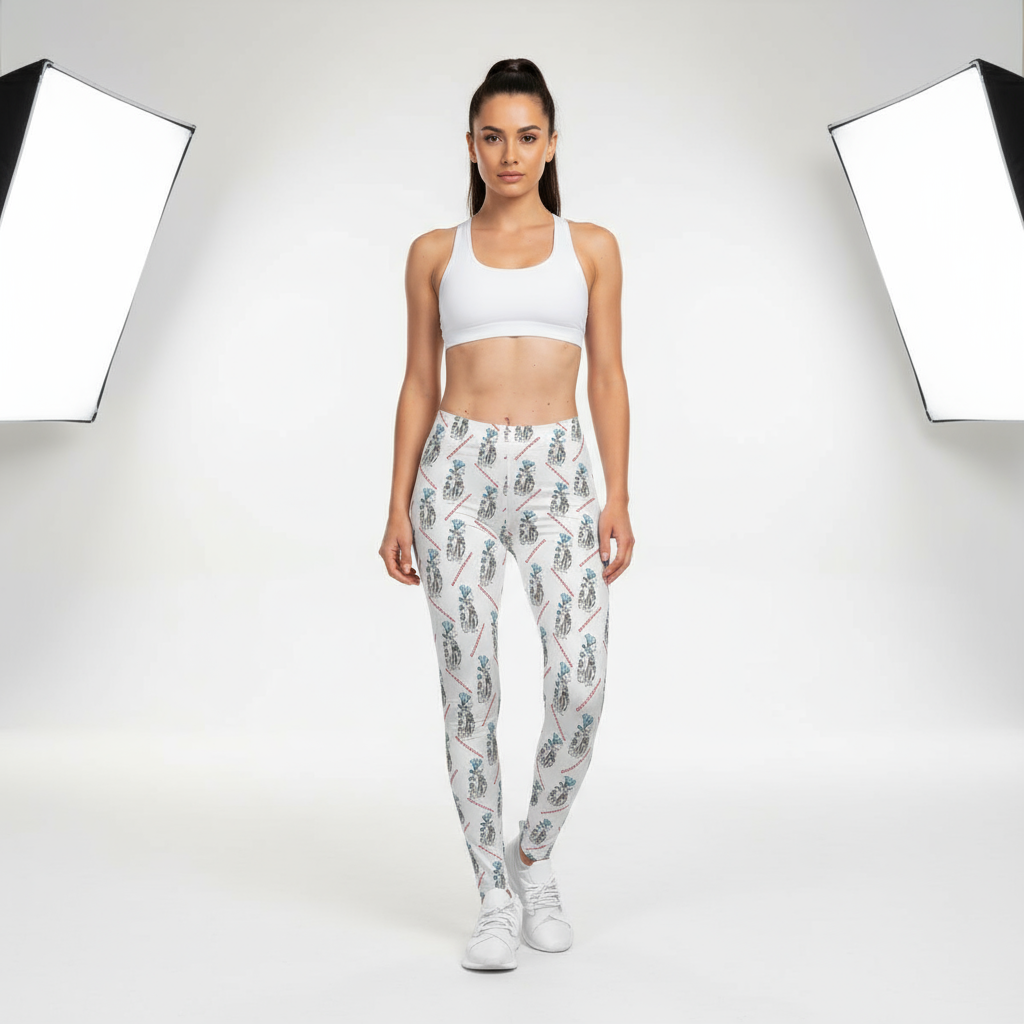Diamond in the Rough-White Women's Legging's