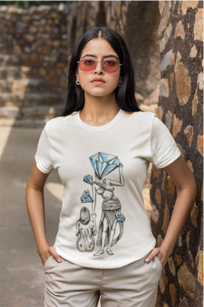 Diamond in the Rough-B&B Sketch Unisex Jersey Short Sleeve Tee