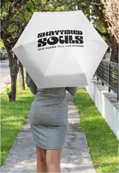 Shattered Souls Semi-Automatic Foldable Umbrella