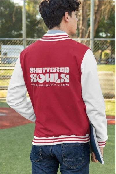 Shattered Unbreakable Unisex Heavyweight Letterman Jacket